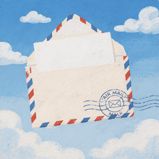 An illustration of an open envelope and letter