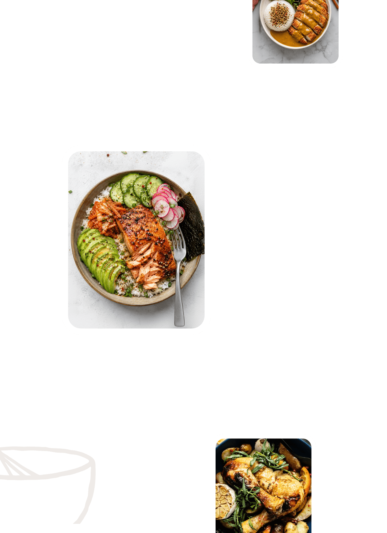 Collage of home-cooked dishes