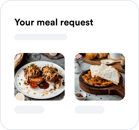 Your meal request