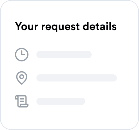 Your request details