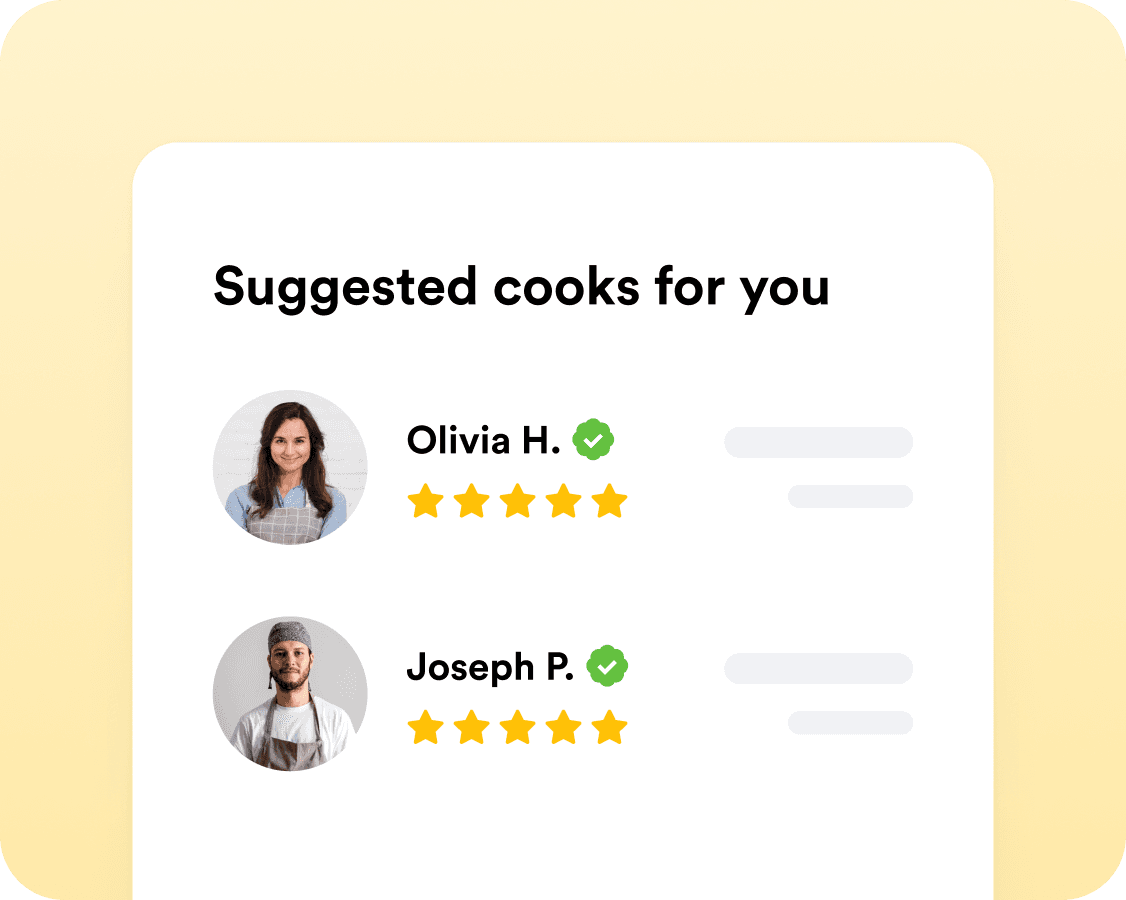 Suggested cooks for you