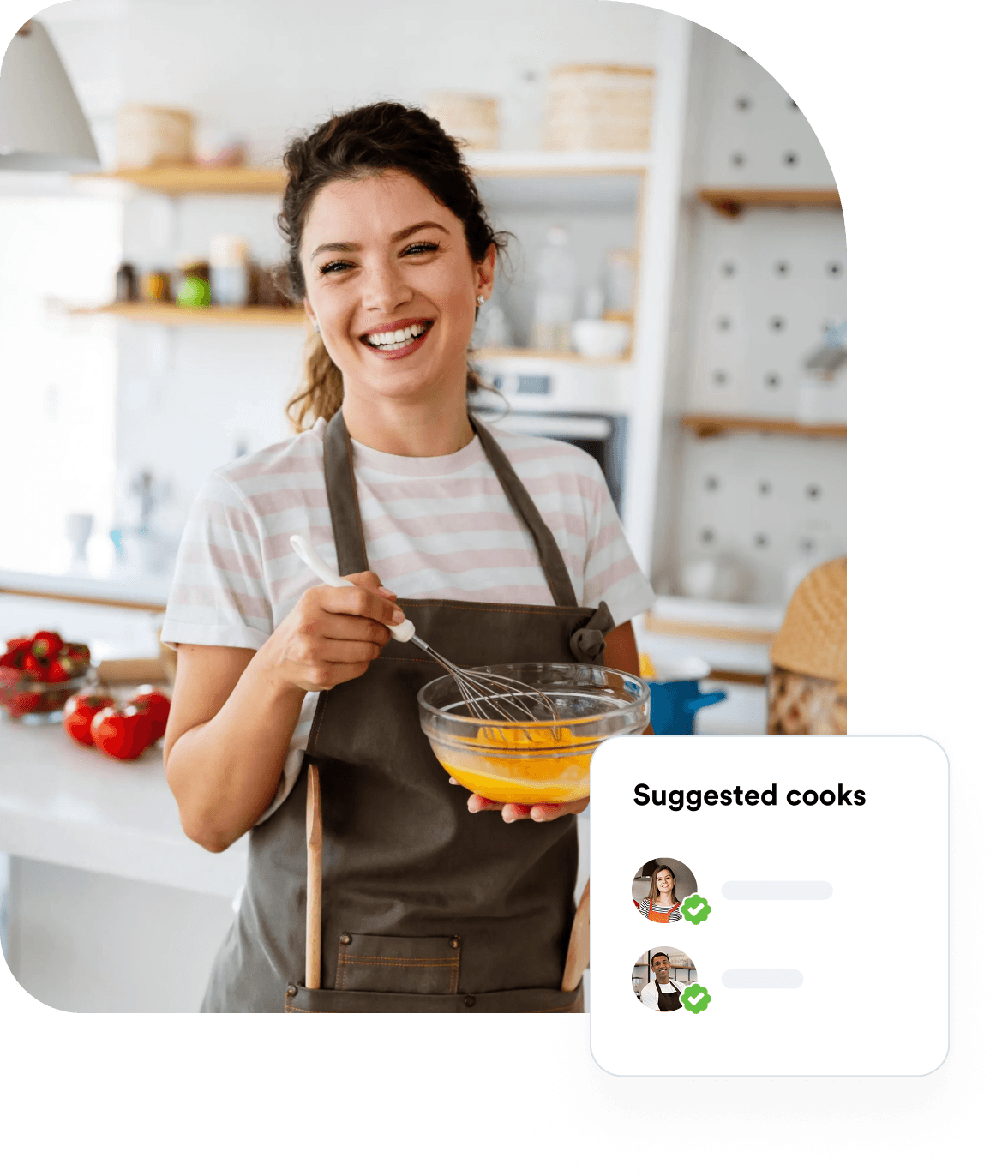A friendly cook in the kitchen