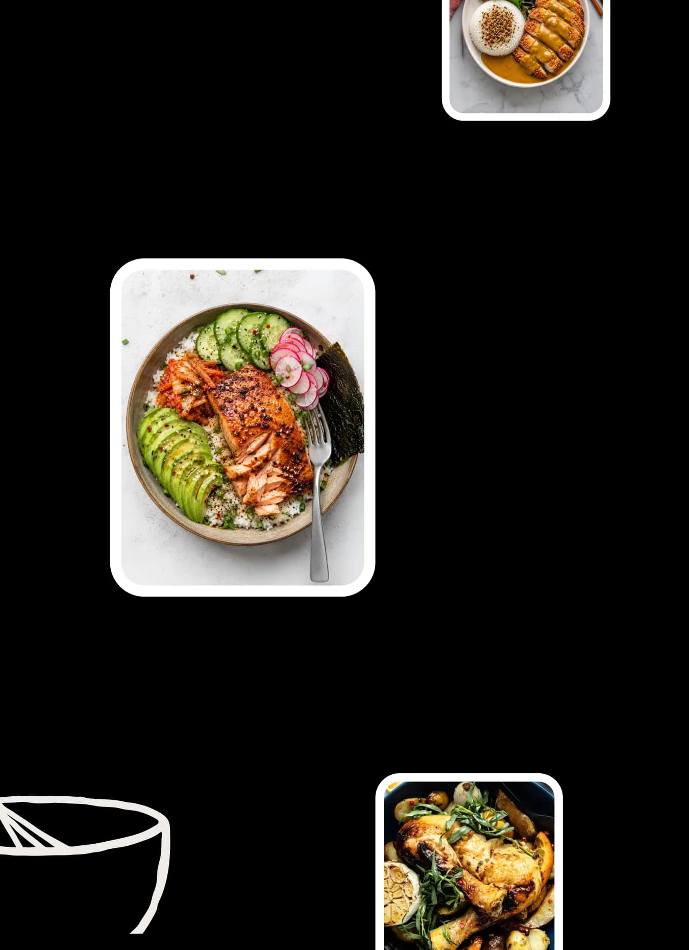 Collage of home-cooked dishes