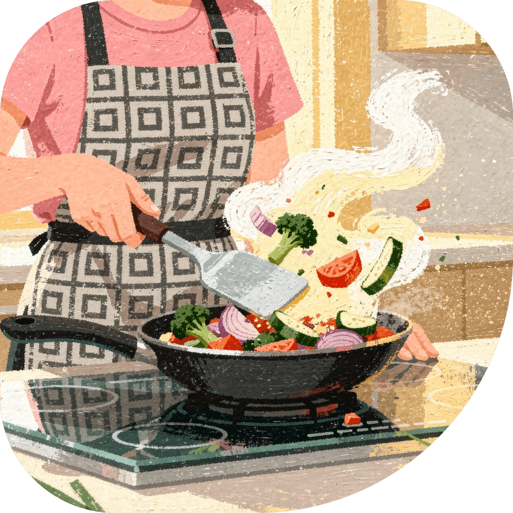 A pot of freshly cooked food on a stove