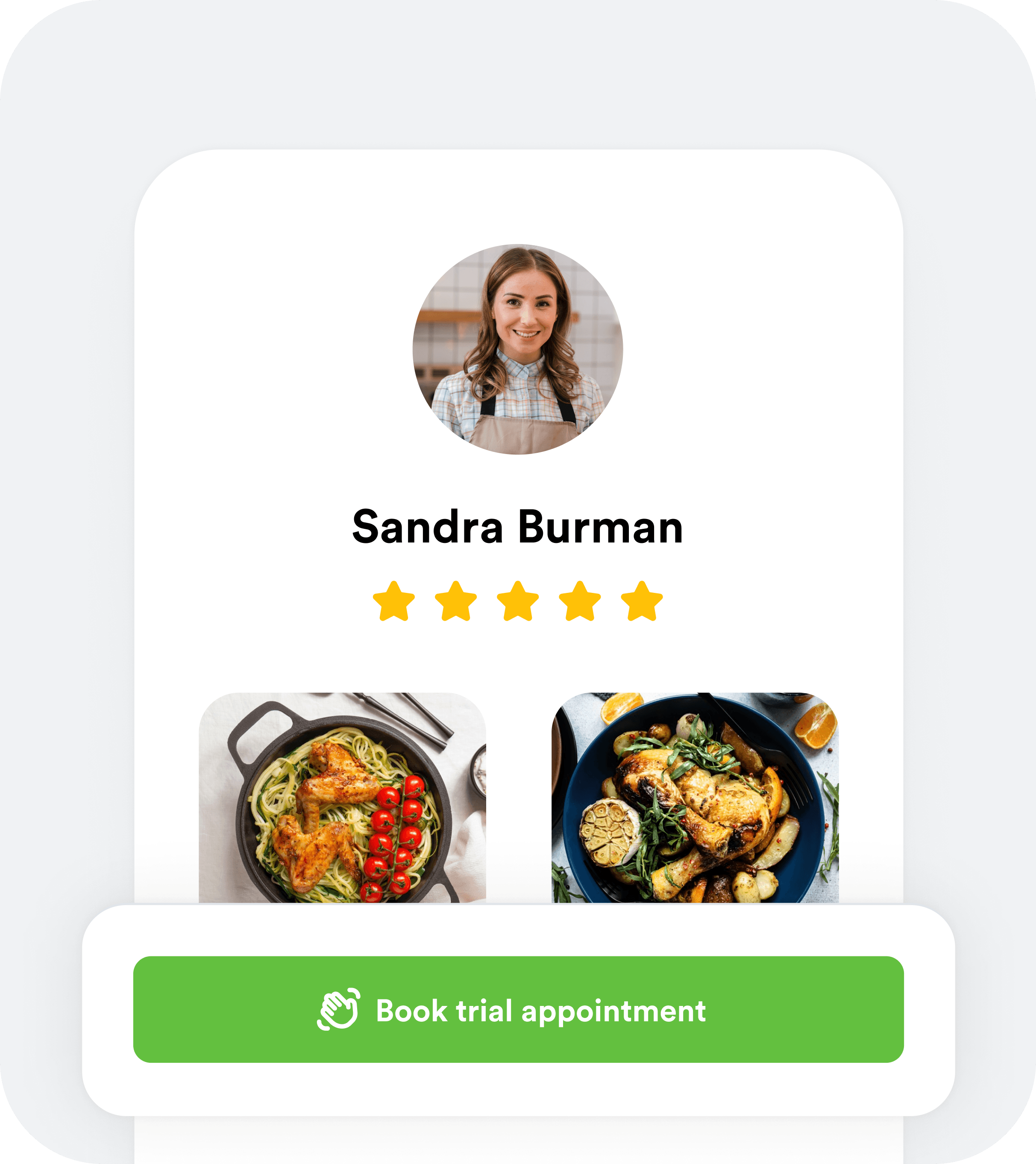A cook's polished, professional Cheffo profile