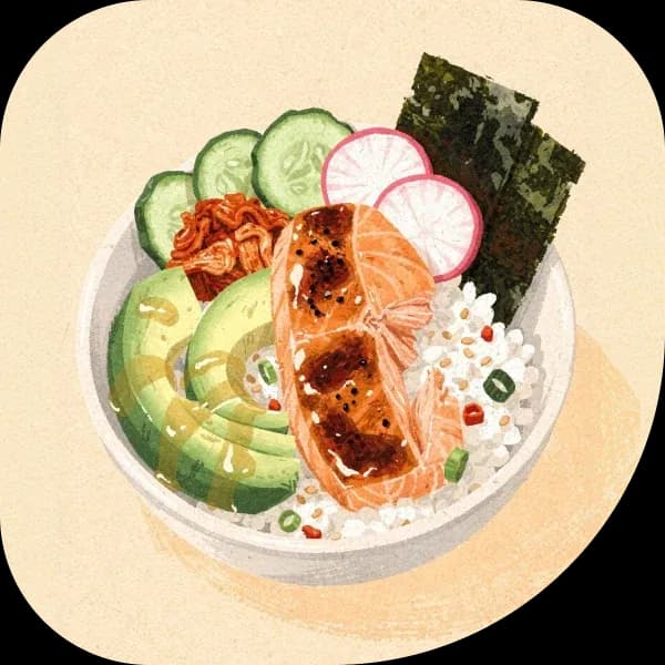 Healthy meal bowl