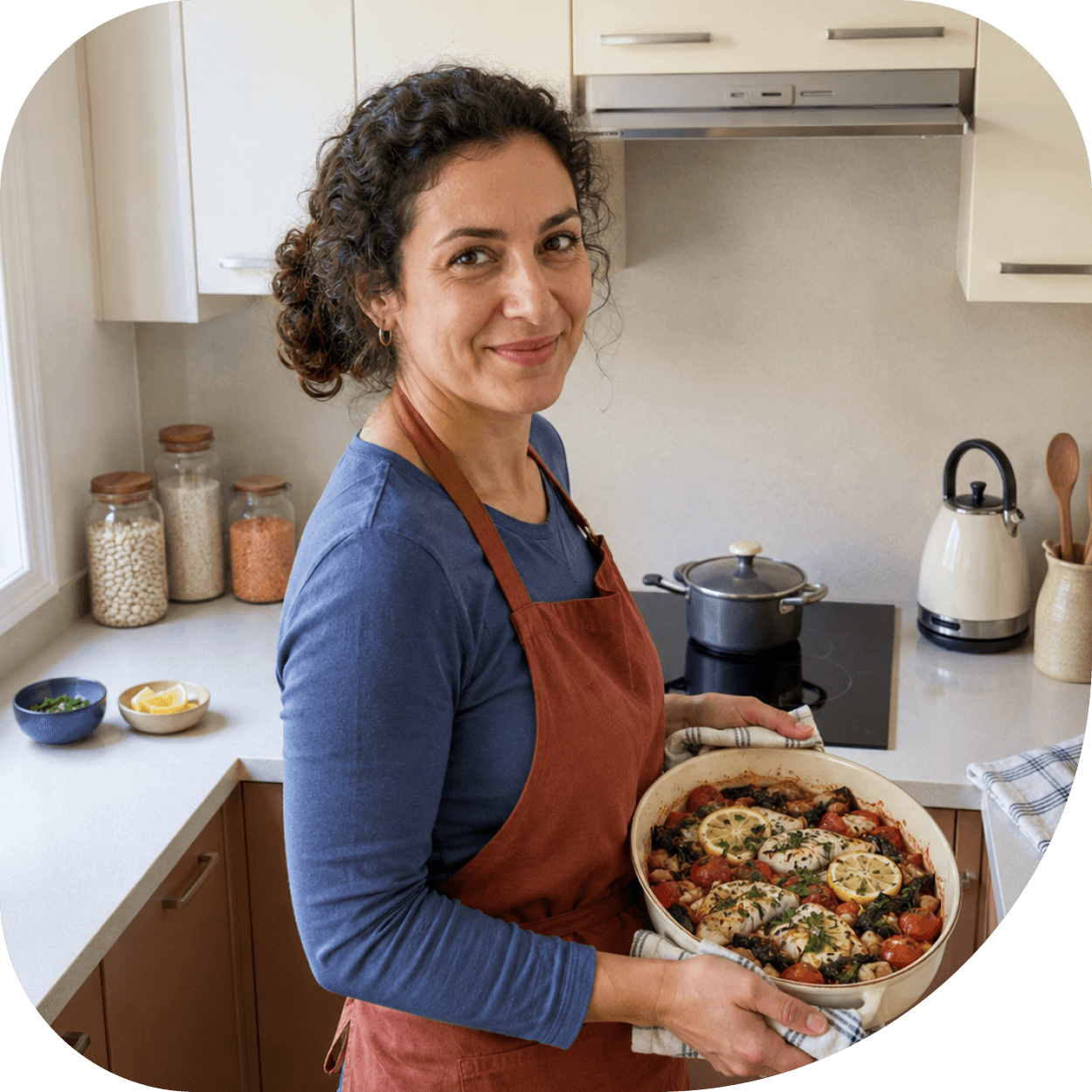 A passionate home cook preparing a meal